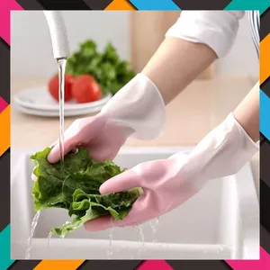 ĐÔI GĂNG TAY CAO SU 2 MÀU - Gang Tay Rửa Bát- Bao Tay Cao Su 2 Màu Siêu Dai Rửa Chén- Giặt Đồ- Vệ Sinh - GANG TAY