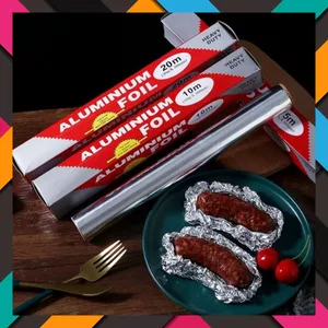 GIẤY BẠC NƯỚNG THỨC ĂN- MÀNG NHÔM NƯỚNG THỊT - Giấy Bạc Lót Nồi Chiên Không Dầu, Lò Nướng 30cm x 5m 10m 20m 88220