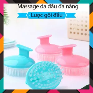 Lược Gội Đầu Silicon- Massage Đầu Thư Giãn - Làm Sạch Da Đầu Hiệu Quả - LƯỢC MASSAGE - MÃ: LUOC GOI DAU 346