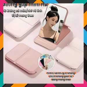 Gương Gấp Gọn Để Bàn Sang Trọng-Gương Trang Điểm Bỏ Túi Dễ Mang Theo - GƯƠNG CẦM TAY NHỎ GỌN NHIỀU MÀU