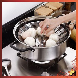 XỬNG HẤP INOX 304 , VỈ HẤP, KHAY HẤP - Giá Hấp Xòe Cánh 3 Chân Hấp Xôi Bánh Bao, Hấp Hải Sản, Đồ Ăn Đồ Nhà Bếp