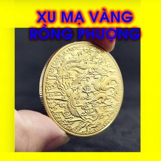 Đồng Xu Rồng Phụng May Mắn - Giúp Gia Đình Hòa Thuận, Hạnh Phúc Viên Mãn