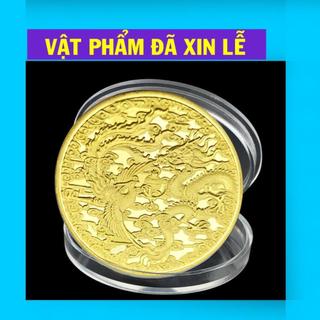 Đồng Xu Rồng Phụng May Mắn - Giúp Gia Đình Hòa Thuận, Hạnh Phúc Viên Mãn