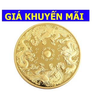 Đồng Xu Rồng Phụng May Mắn - Giúp Gia Đình Hòa Thuận, Hạnh Phúc Viên Mãn