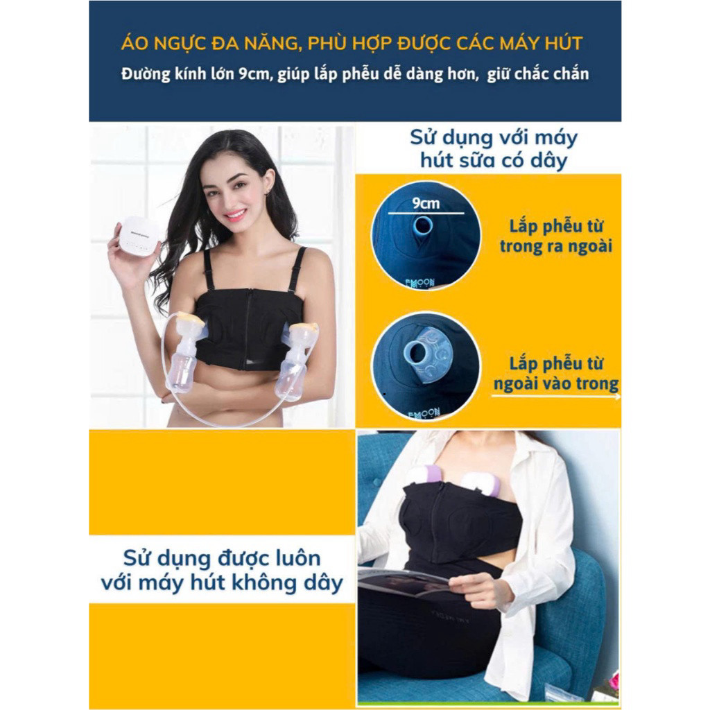 Áo hút sữa rảnh tay ôm trọn bầu ngực hút sữa dễ dàng,chất vải mịn mát co dãn 4 chiều thấm hút mồ hôi