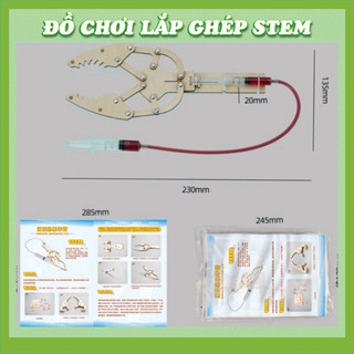 Cánh tay thủy lực - Đồ chơi STEM STEAM - Học liệu