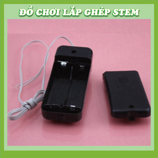Hộp pin điều khiển (ON/OFF) có dây - Đồ chơi STEM STEAM - Học liệu