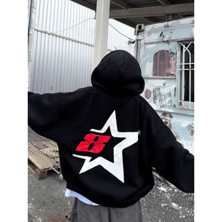 Hot Trendy  "Hoodie Zip Unisex Eight Start với Thiết Kế Zip từ BoXY - N.E.K.K"- Áo khoác nỉ