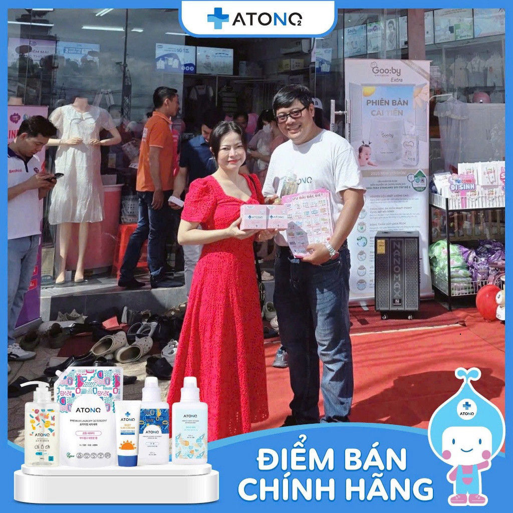 Atono2 Hàn Quốc - Nước Rửa Bình Sữa & Chén Bát Đậm Đặc Thuần Chay, An Toàn, Rửa Được Rau Củ Quả TGSS