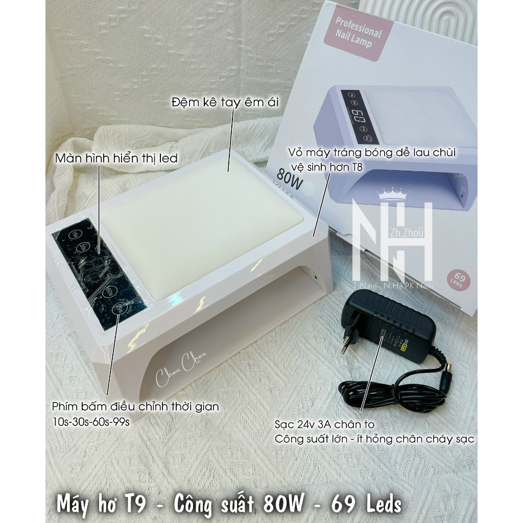 Máy hơ gel SNRQI L3, máy hơ L3 cao cấp ,máy hơ móng SNRQI , Máy sấy gel cao cấp,khoang rộng rãi phụ kiện nail chính hãng