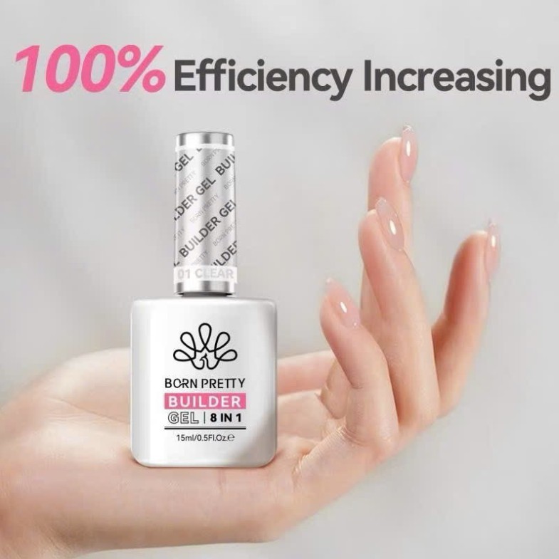 Gel 8in1 Born Pretty Glue gel cứng móng tạo cầu hàng chính hãng