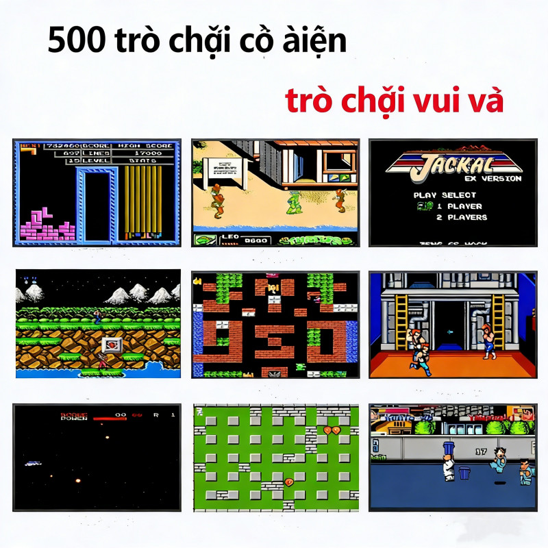 Trò chơi cầm tay Mini 500 trong 1 Máy chơi Game cổ điển di động dành cho người chơi cao cấp Trò chơi bé trai