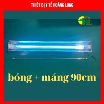 Đèn UV Đèn Cực Tia Tím Diệt Khuẩn Không Khí [COMBO Máng + Bóng UV 90cm ]