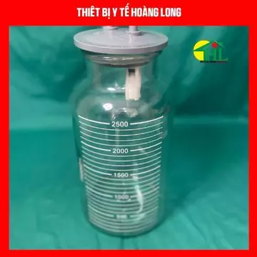 Bình Thủy Tinh Đựng Dịch Cho Máy Hút Dịch 2 Bình Yuwell 7A-23D, 7A-23B