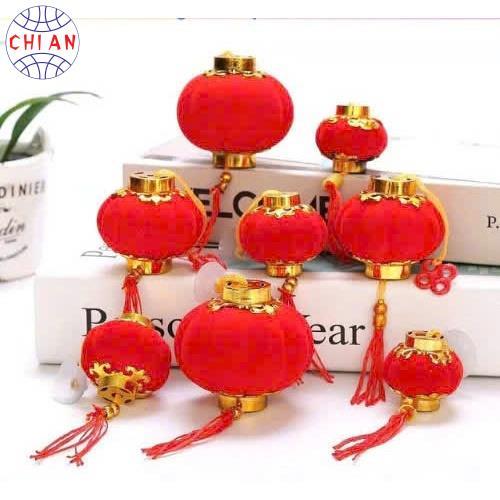Sỉ Túi 16-30 quả cầu đỏ nhung treo tết, phụ kiện trang trí cây mai, cây đào tết Bính Ngọ 2026
