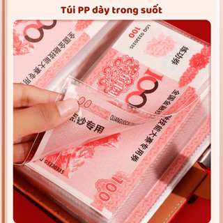 Sổ Đựng Tiền Tiết Kiệm Có Khoá Mật Mã, Sổ Cất Tiền Bằng Da Cao Cấp Đựng Được 100 Tờ Bảo Mật Chống Rơi - HTKT02