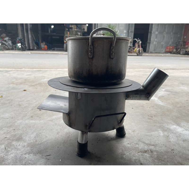 Bếp củi thông minh 34cm, 40cm, 50cm thiết kế ống khói và khay hứng tro tiện nghi!