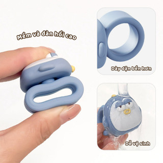 Miếng Chặn Cửa Chống Va Đập Silicon Giảm Tiếng Ồn Bảo Vệ Tường, Đệm Chặn Cửa Hình Thú Ngói - CC05