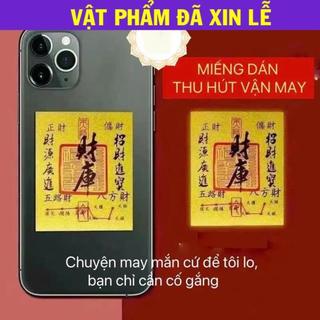 < đã khaii quangg > Miếng Dán Lá Vàng Chiêu Tài Giữ Lộc Phong Thủy Cao Cấp Mạ Vang` Ánh Kim Tinh Tế Ý Sang Trọng