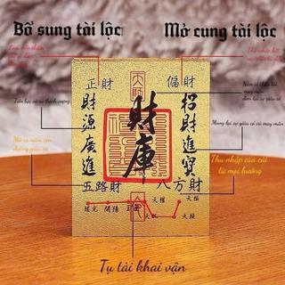(đã khaii quang) Lá Vàng Tài Khố Thu Hút Tài Lộc May Mắn Phong Thủy
