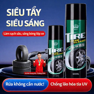Chai Xịt Chăm Sóc Lốp Xe Ô Tô Xe Máy 600ml Chính Hãng