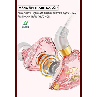 Tai Nghe Dây Nhét Tai Chống Ồn X6 Âm Thanh Siêu Bass Nghe Nhạc, Xem Phim, Chơi Game Cực Đã Tích Hợp Mic Lọc Âm, Jack 3.5