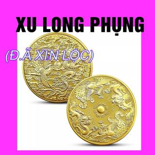 Đồng xu Long Phụng sum vầy may mắn phong thủy tài lộc