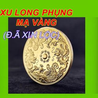 Đồng xu Long Phụng sum vầy may mắn phong thủy tài lộc