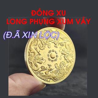 Đồng Xu Rồng Phượng Phong Thủy - Tượng Trưng Cho Hạnh Phúc, Sum Vầy