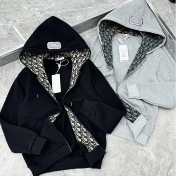 Áo Khoác Hoodie Nam Đì O Thêu Logo Vuông Trên Mũ Siêu Chất - Áo Khoác Hoodie Nam Nữ Dệt Logo Siêu Đẹp 2026