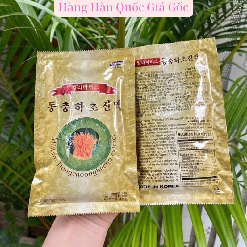 Đông Trùng Hạ Thảo Nước Hàn 30 Gói Tốt cho Sức Khỏe ( hàng mới về )