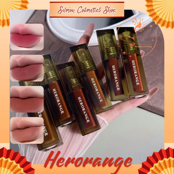 Son Kem Nhung Lì HERORANGE Floating Fog Naked HR274 Vỏ Đá Xanh Latte, Mềm Mướt, Nội Địa Trung