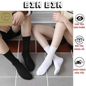 Tất nữ cổ cao dáng trơn chất cotton mềm mịn khử mùi an toàn chống hôi chân 197