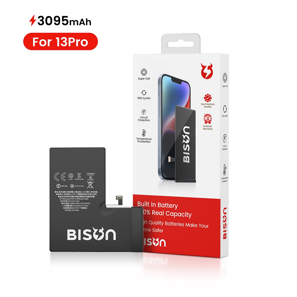 Pin Điện Thoại Siêu Pin BISON Chính Hãng Dành Cho iP 7/8/X/11/12/13/14/15-Mini/Plus/Pro/ProMax | BigBuy360 - bigbuy360.vn