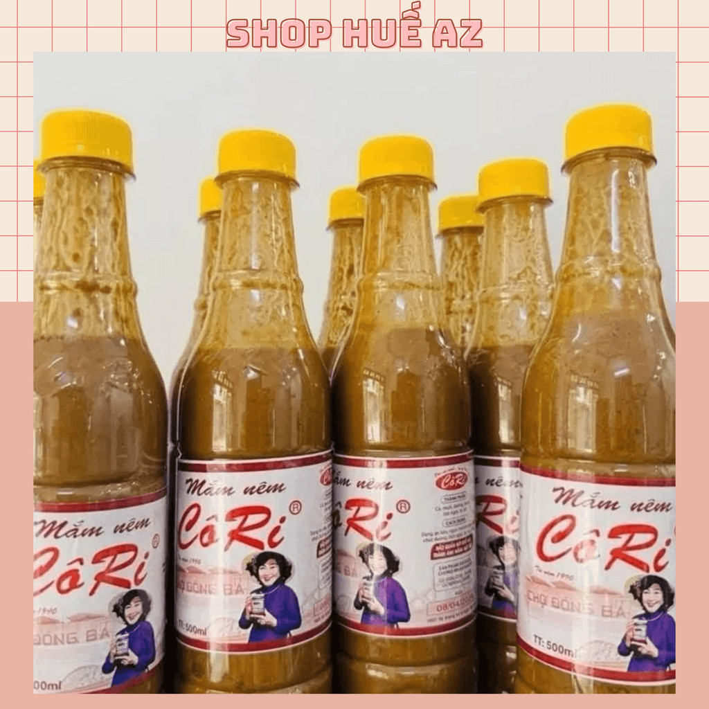 Combo 10 chai mắm nêm CÔ RI cao cấp chai lớn 500ml làm bún mắm nêm món chấm tuyệt đỉnh - Đặc Sản Huế