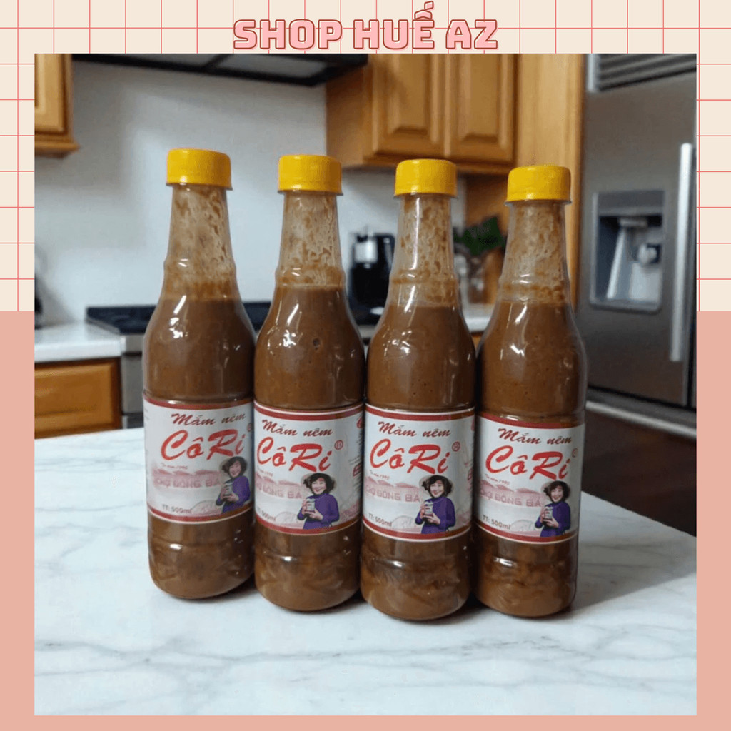 Combo 10 chai mắm nêm CÔ RI cao cấp chai lớn 500ml làm bún mắm nêm món chấm tuyệt đỉnh - Đặc Sản Huế