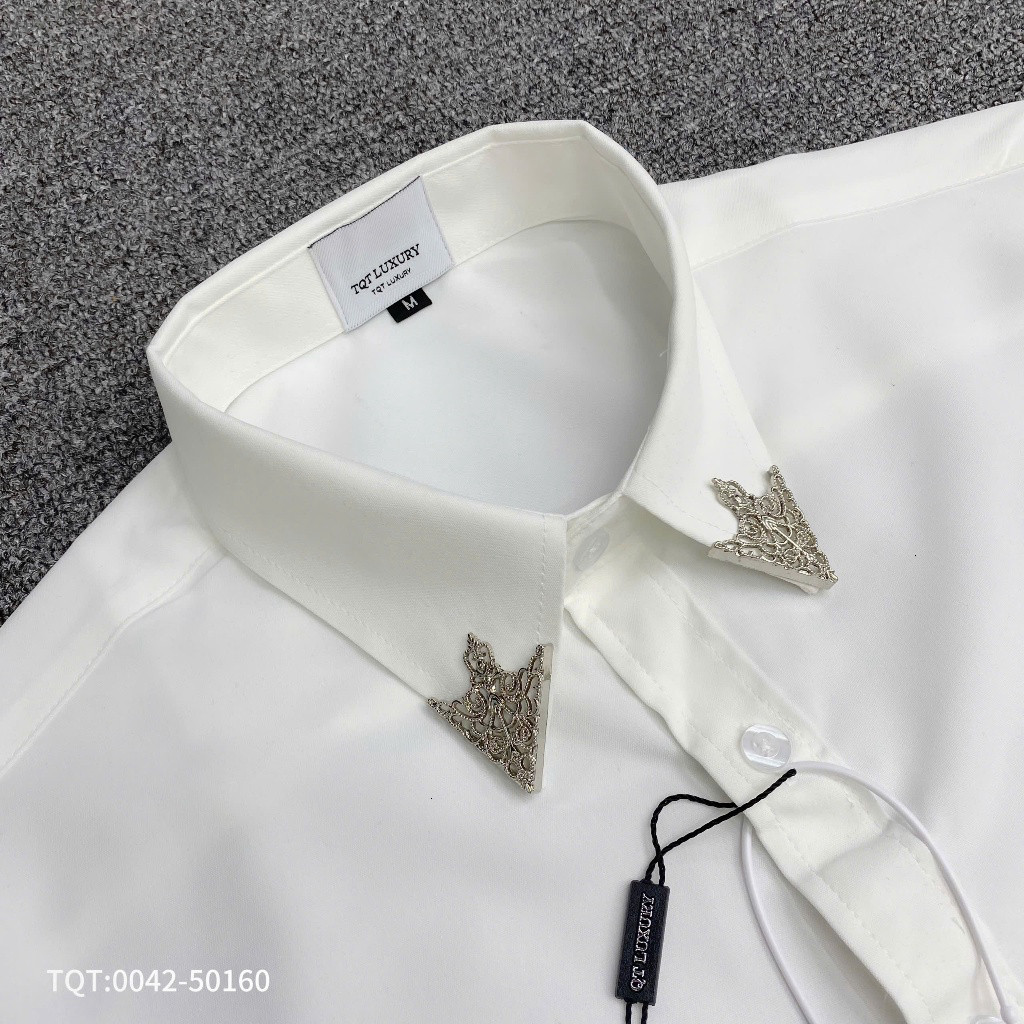 Áo Sơ Mi Nam Nữ Đính khuy Cổ ÁO Cực Sang - ÁO Sơ Mi Nam Nữ CHất Cotton Lụa Mịn Siêu Đẹp  2025