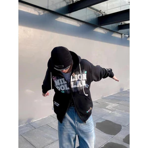 🔥Siêu Mẫu🔥 Áo khoác nỉ bông In nỗi Boxy Millon D0llar khoác Jacket FAFIC studio nỉ bông khóa 2 chiều Hoodie Maniaban