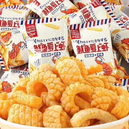 Đồ ăn vặt giòn, khoai tây chiên mực, que tôm, khoai tây chiên tôm nổi tiếng, đồ ăn vặt nổi tiếng, đồ ăn vặt cho ký túc x