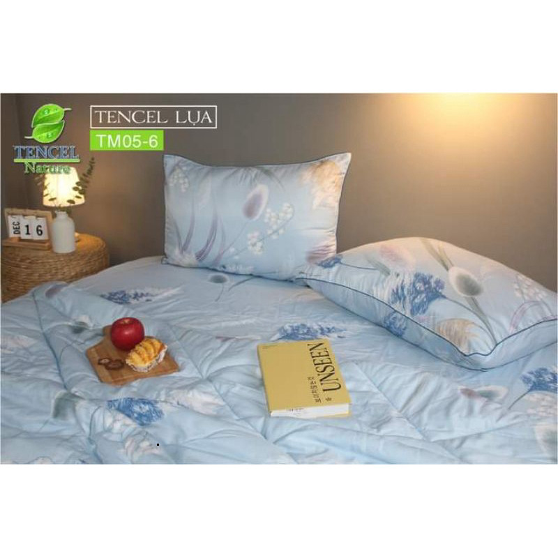 Vỏ gối nằm Tencel lụa cao cấp viền gân tinh tế chất vải mềm mịn thoáng mát được chọn mẫu