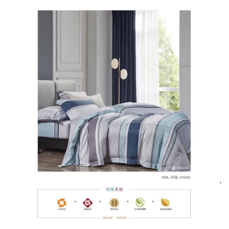 Bộ ga gối drap Tencel lụa cao cấp mát lạnh mềm mịn áo gối ôm có dây kéo không kèm mền