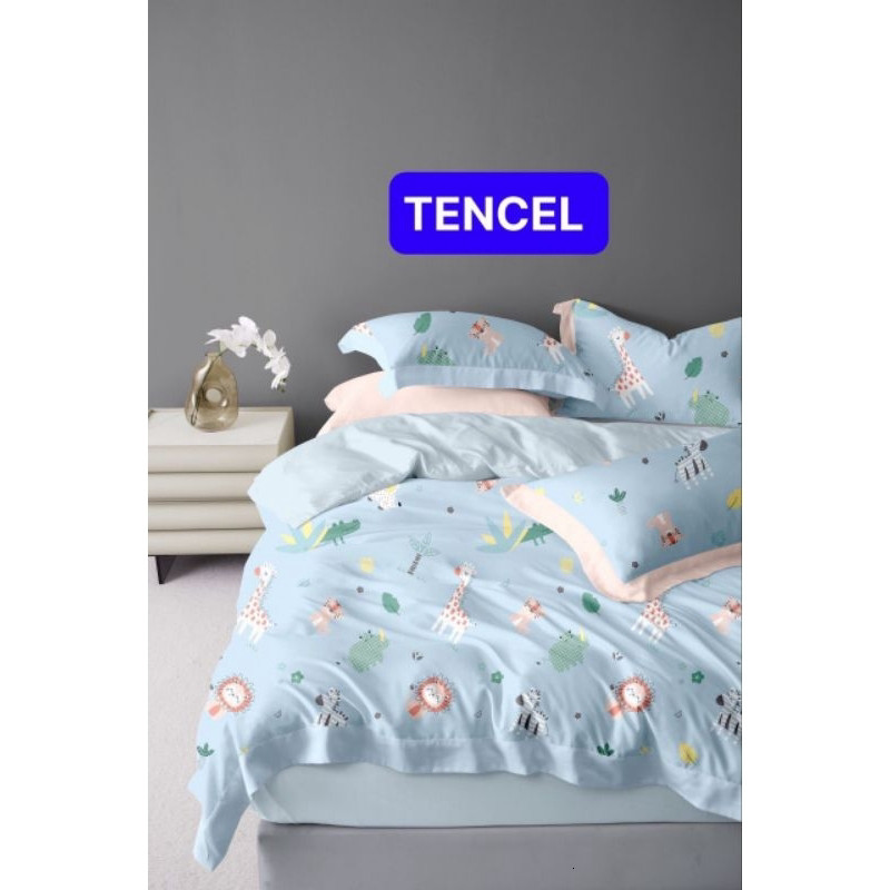 Bộ ga gối drap Tencel lụa cao cấp mát lạnh mềm mịn áo gối ôm có dây kéo không kèm mền