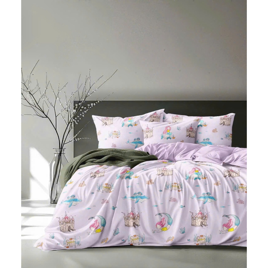 Bộ ga gối Tencel lụa cao cấp gồm 4 món mát lạnh áo gối ôm có dây kéo dùng cho nệm 3–25cm