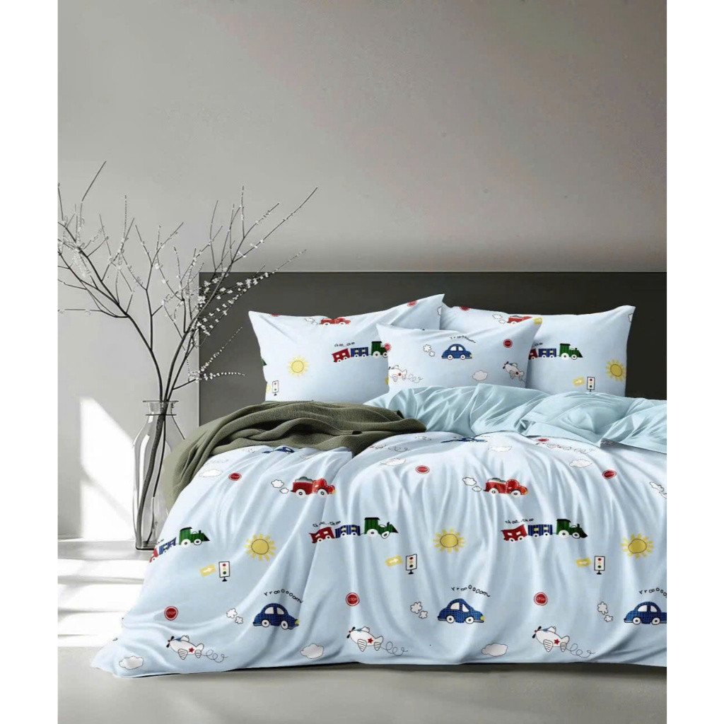 Bộ ga gối Tencel lụa cao cấp gồm 4 món mát lạnh áo gối ôm có dây kéo dùng cho nệm 3–25cm