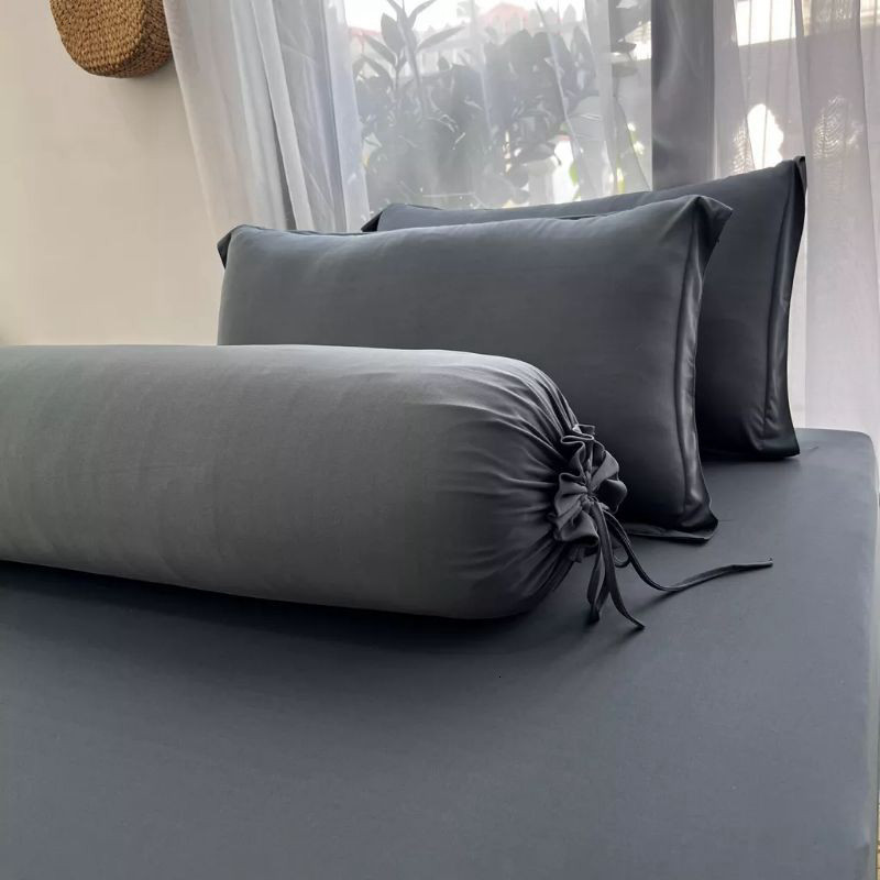 Combo 3 vỏ gối thun lạnh cao cấp gồm 2 vỏ gối nằm và 1 vỏ gối ôm chất vải mềm mát