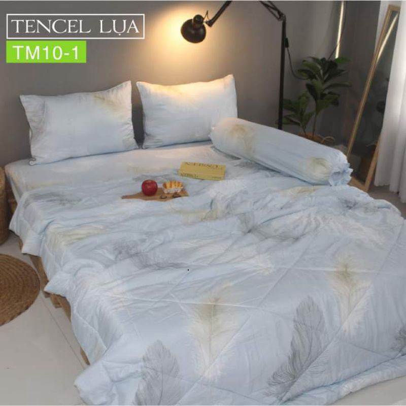 Combo vỏ gối Tencel cao cấp gồm 2 vỏ gối nằm và 1 vỏ gối ôm có dây kéo mềm mát