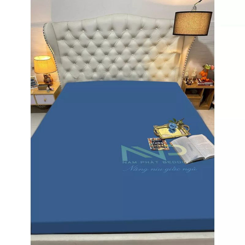 Áo bọc nệm hai mặt vải thun lạnh cao cấp có khóa kéo tiện lợi co giãn tốt ôm nệm chắc chắn