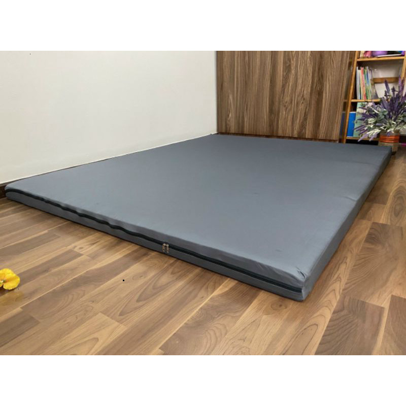 Áo bọc nệm hai mặt vải thun lạnh cao cấp có khóa kéo tiện lợi co giãn tốt ôm nệm chắc chắn