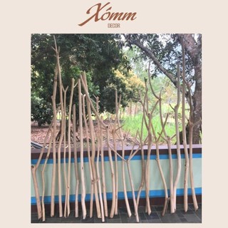 Cành cây khô decor, trang trí 1-2m. thanh gỗ tròn trang trí quán cafe, mái che sân vườn,treo quần áo