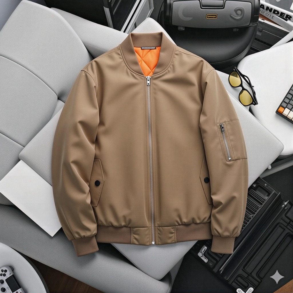 Áo Khoác A6 Bomber Cao Cấp 3 Lớp Trần Bông, Áo Khoác Dáng Ngắn Lịch Sự Sang Trọng Giữ Ấm Mùa Đông  2025